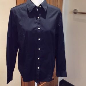 Rich Navy Blue Button down Shirt